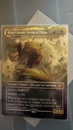 King Caesar, Awoken Titan - Snapdax, Apex of the Hunt Ikoria: Behemoths NM Foil - Image 1