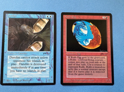 MTG Arabian Nights Edition, Rukh Egg and Dandan! 1993 Vintage Magic! - Image 1