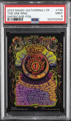 2023 MTG TALES OF MIDDLE-EARTH SC-FOIL #748 THE ONE RING PSA 9 - Image 1