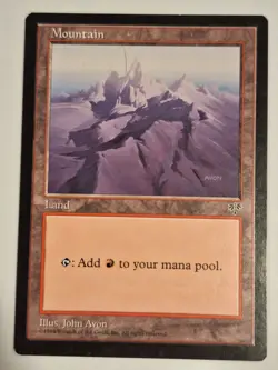 Mountain (Purple) - Mirage - Magic the Gathering MTG Nice! - Image 1
