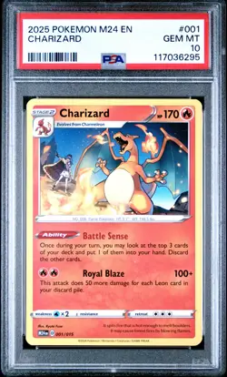 2025 POKEMON M24 EN-MCDONALD'S COLL #001 CHARIZARD PSA 10 - Image 1