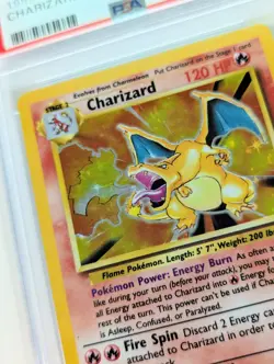 1999 Pokemon Game CHARIZARD #4 -HOLO GRADED PSA 5 EX - Image 4