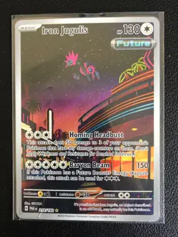 Iron Jugulis 216/182 Pokemon TCG S&V Paradox Rift Illustration Rare NM - Image 1