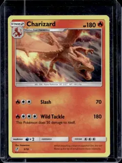 2019 Pokemon Sun & Moon Detective Pikachu Charizard Holo #5/18 - Image 1