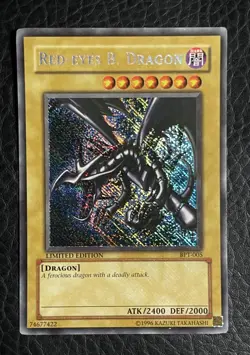 Yu-Gi-Oh! Red-Eyes B. Dragon BPT-005 Reverse Secret Rare Misprint Error - Image 1