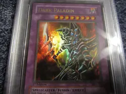 2003 YuGiOh Magician Force 1st Edition DARK PALADIN CORRECTED ART MFC-105 PSA 8! - Image 4