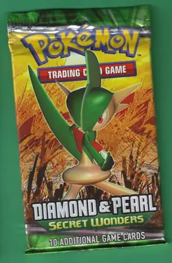 Pokemon "Secret Wonders" 10-Card Sealed Booster Pack (Gallade) X1 - Image 1