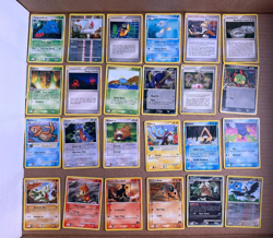 Pokemon Mid Era 24 Card Lot Chimchar, Mudkip, Bidoof, etc lot # 8 - Image 1