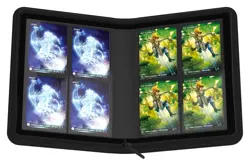 Ultimate Guard Black 8-Pocket Zipfolio 160 Card Binder Storage Album Xenoskin - Image 5