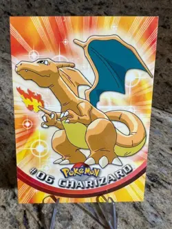 Topps Series 1 Charizard 06 Excellent -Pokemon Card- Red Logo (6s) TV Edition! - Image 1