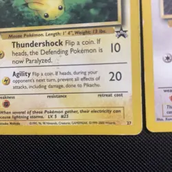 Pikachu Team Rockets Meowth Mewtwo 3 27 18 WOTC Black Star PROMO Pokemon Card LP - Image 3