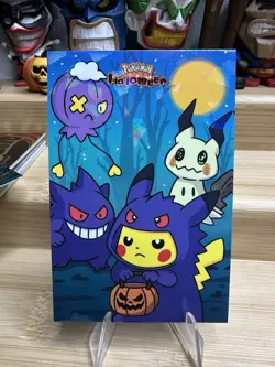 Pikachu Poncho Gengar Cracked Ice Pokemon 2025 Card Database Set Halloween - Image 1