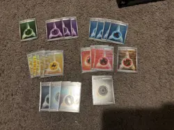 LOT OF 38- Pokemon Black Bolt & White Flare Holo Basic Energy Cards - Image 1