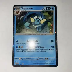 Vaporeon - 168 SV: Scarlet & Violet Promo Cards Holo Promo Pokemon TCG NM - Image 1