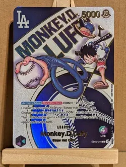 One Piece Card Game: LA Dodgers Monkey D Luffy Custom Card Proxy Cards EB02-010 - Image 5