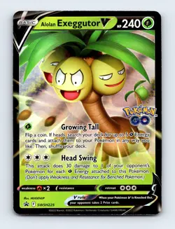 Alolan Exeggutor V Promo SWSH: Sword & Shield Promo Cards SWSH225 NM - Image 1
