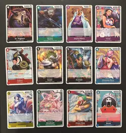 Lot of One Piece TCG - (12) Rare Holo Cards - Image 1