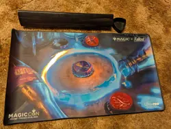 Magic the Gathering MagicCon Chicago Fallout Sol Ring Limited Foil Playmat MTG - Image 1