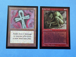 MTG International Edition, Sedge Troll and Ankh of Mishra! 1994 Vintage Magic! - Image 1