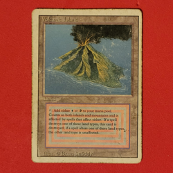 Volcanic Island Magic the Gathering Revised Edition Dual Land - Image 1