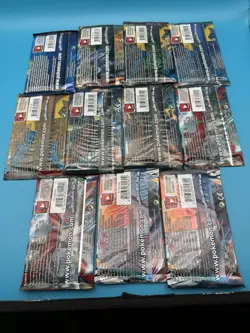 Lot of 11 Pokemon TCG Sun and Moon & XY Base Set Booster Packs Factory Sealed - Image 5