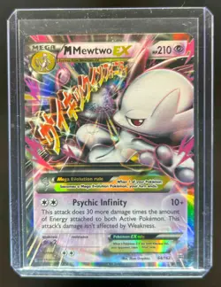 2015 Pokemon XY BREAKthrough Mega Mewtwo Holo #64/162 - Image 1