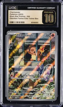 2023 POKEMON OBSIDIAN FLAMES ETB #44 CHARMANDER CGC 10 PRISTINE - Image 1