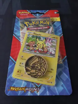 Pokemon TCG XY Breakpoint Checklane Blister Booster Pack Pikachu XY95 Promo - Image 1