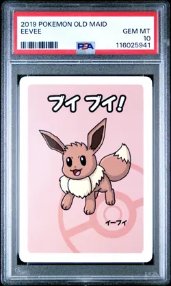 2019 POKEMON OLD MAID EEVEE PSA 10 - Image 1