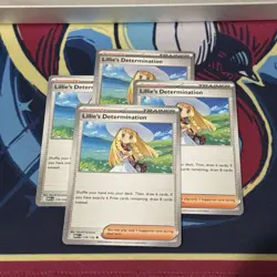 Mega Evolution 4X Lillie's Determination 119/132 English Pokemon TCG PLAYSET - Image 1