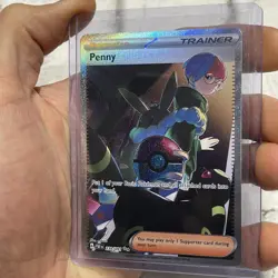 Pokemon TCG Penny Paldean Fates Trainer 239/091 Special Illustration Rare NM/MT - Image 2