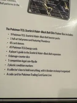 Pokemon Scarlet & Violet Black Bolt Elite Trainer Box (ETB), New, Factory Sealed - Image 4
