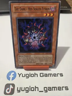 Yu-Gi-Oh The Dark Hex Sealed Fusion FET Unlimited Common Heavy Played - Image 1