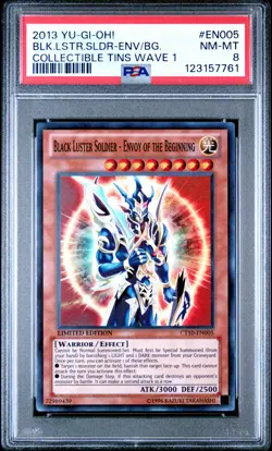 2013 YU-GI-OH! #EN005 BLACK LUSTER SOLDIER - ENVOY OF THE BEGINNING PSA 8 - Image 1
