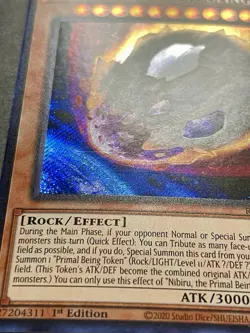 3x Nibiru, The Primal Being | RA01-EN015 | Secret Rares | NM | 1st Ed | YuGiOh! - Image 2