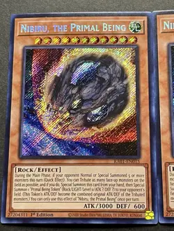 3x Nibiru, The Primal Being | RA01-EN015 | Secret Rares | NM | 1st Ed | YuGiOh! - Image 4