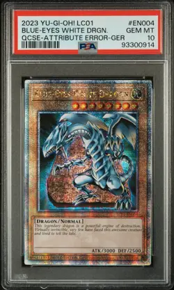 2023 YU-GI-OH! LC01-LEGEND COLL: 25TH ANV ED BLUE-EYES WHITE DRAGON PSA 10 - Image 1