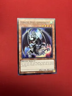 YuGiOh heraldic beast amphisbaena common op28-en014 nm nm in hand - Image 1