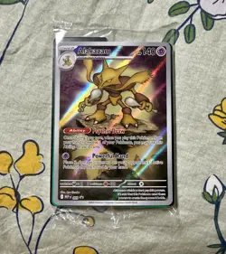 Alakazam MEP 009 Mega Evolution Sealed Pokemon Black Star Promo Card w/Dividers - Image 1