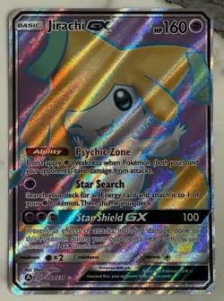 Pokemon TCG Jirachi GX Unified Minds Holo Promo Card 79a/236 Mint Condition - Image 2