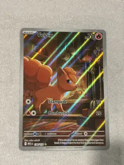 Pokemon TCG Vulpix 138/132 2025 Mega Evolution Illustration Rare Card NM - Image 2