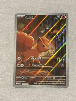Pokemon TCG Vulpix 138/132 2025 Mega Evolution Illustration Rare Card NM - Image 3