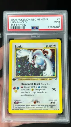Pokemon TCG Neo Genesis 1st Edition Holo Rare Card Lugia 9/111 - Image 1