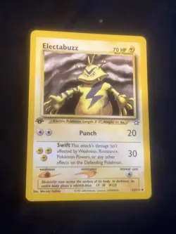 💥 Electabuzz 2000 Pokemon Neo Genesis 1st Edition Vintage Card # 33/111 - Image 1