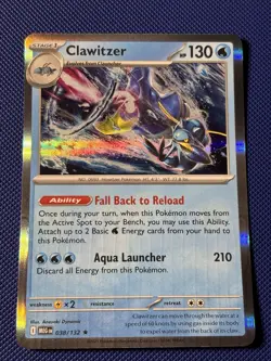 Pokemon TCG ERROR CARD Clawitzer #38 From Mega Evolution, Near Mint+ - Image 1