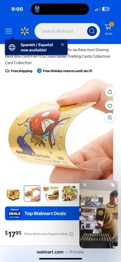 Holographic Cards for Po-ke Rare Mon Shining Deck Card Foil TCG Collectible New - Image 2