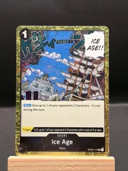 Ice Age OP02-117 TEXTURED FOIL English Uncommon PRB01 One Piece Card Game - Image 1