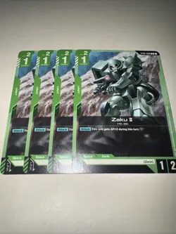 Gundam TCG ST03-008 X4 Playset C Zaku II Card Game TCG CCG English - Image 4