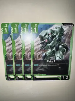 Gundam TCG ST03-008 X4 Playset C Zaku II Card Game TCG CCG English - Image 5