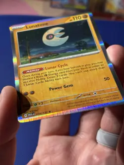 Pokemon TCG Lunatone Holo ERROR CARD #74 Mega Evolutions - Image 4